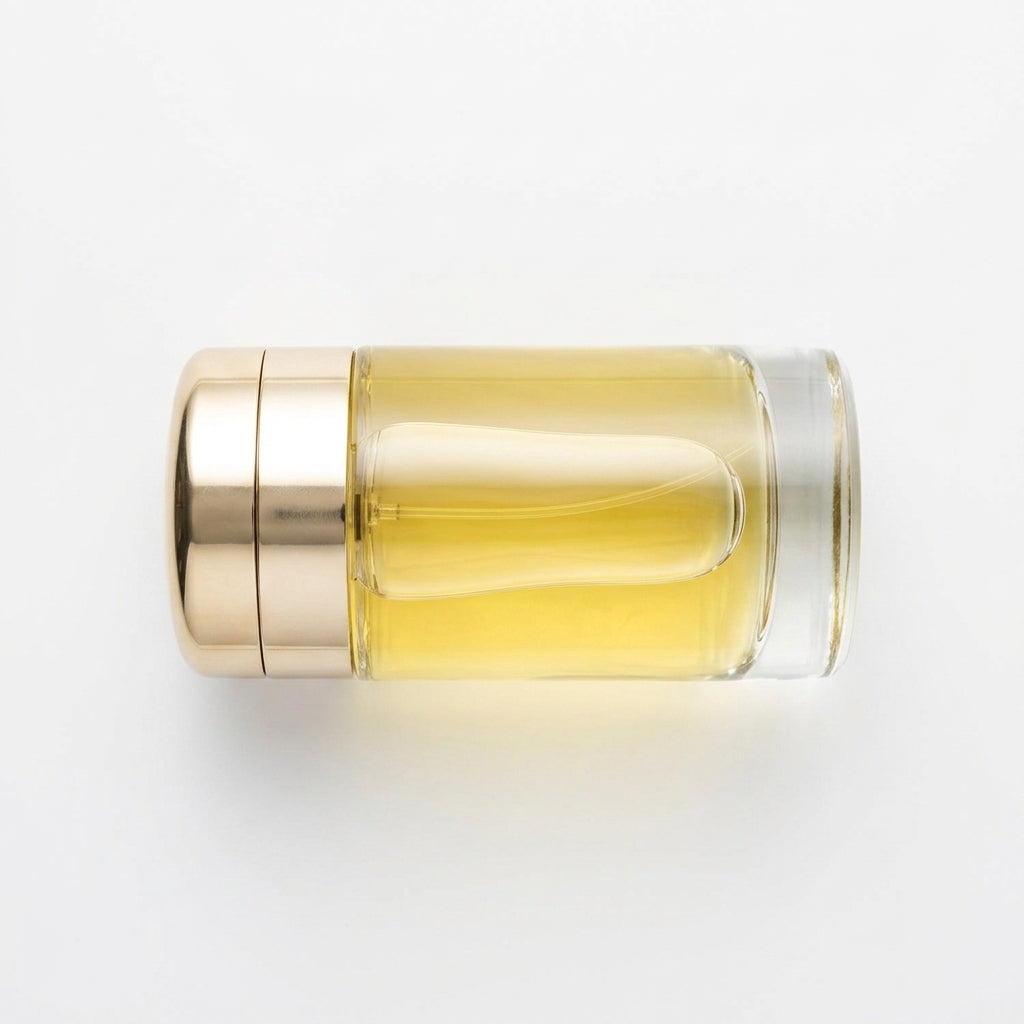 Perfume bottle — Flat Lay - Back | Generated by Modelize