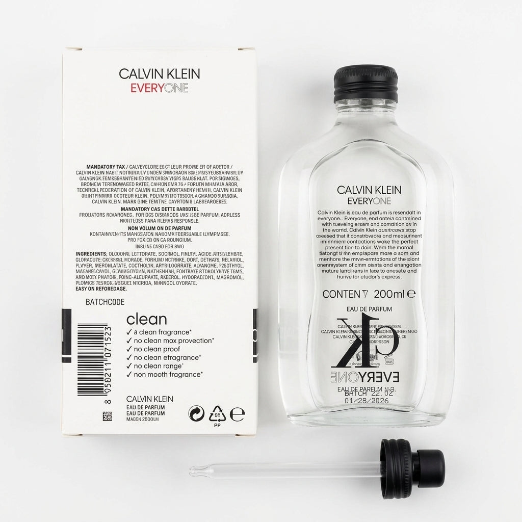 Fragrance (Eau de Parfum) — Flat Lay - Back | Generated by Modelize