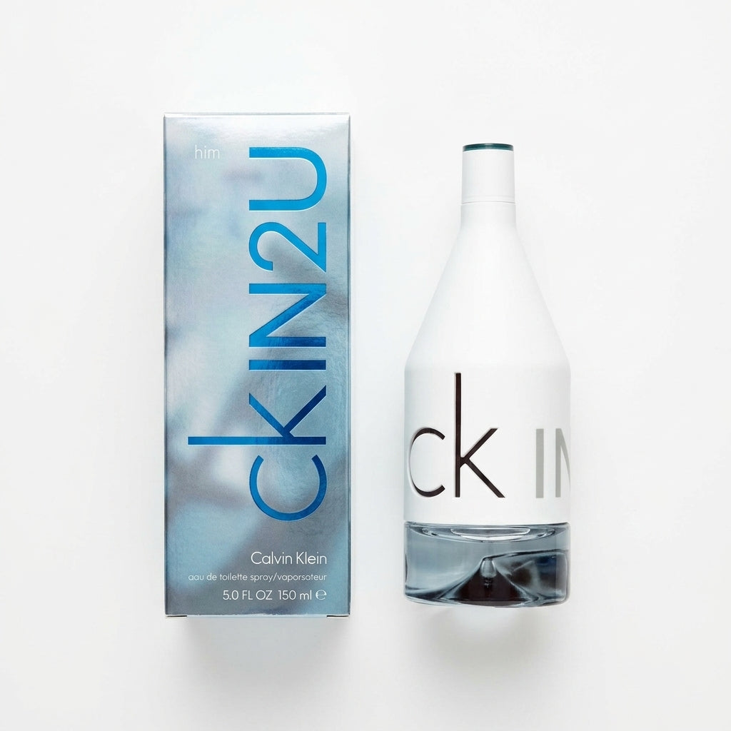 Fragrance bottle and packaging — Flat Lay - Back | Generated by Modelize