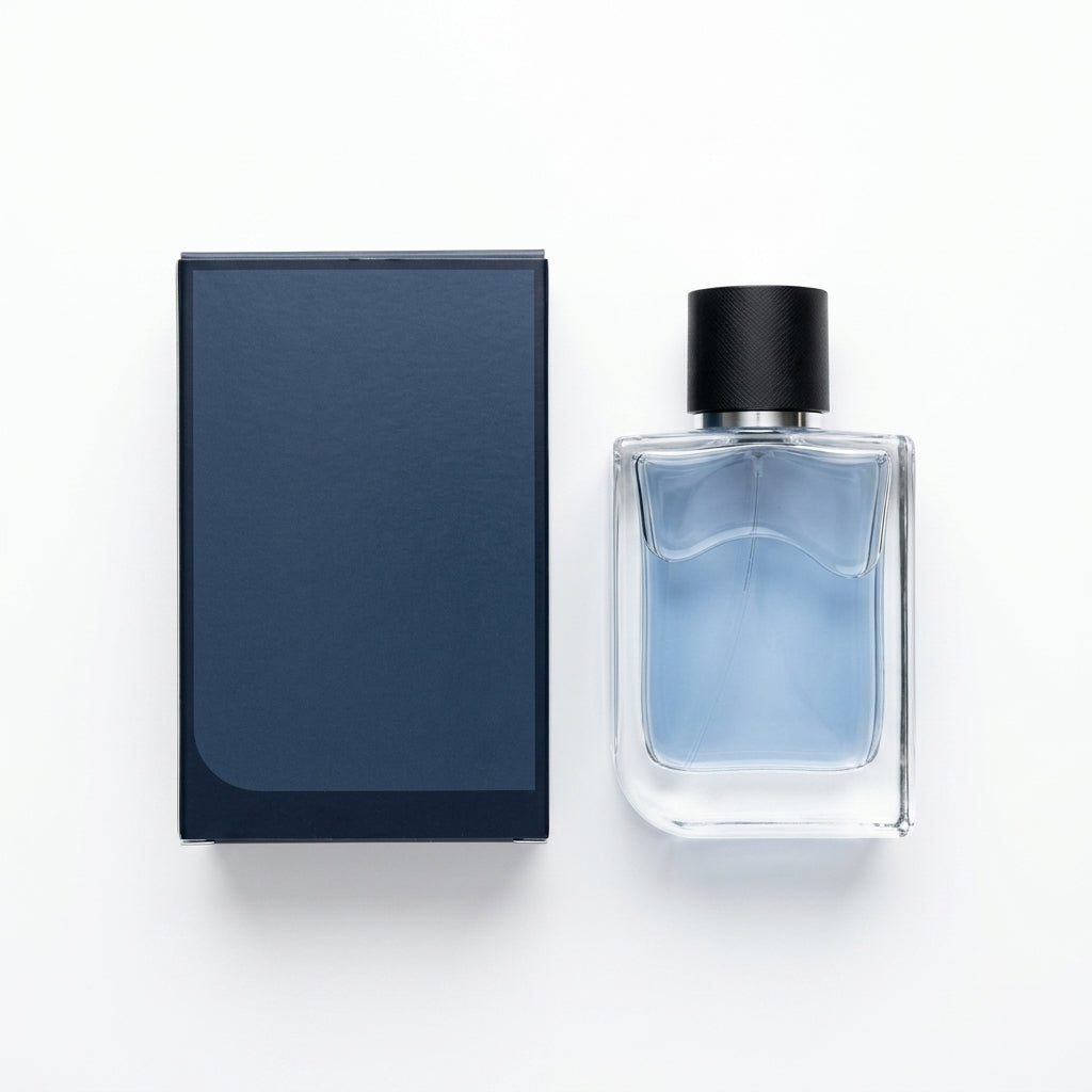 Eau De Toilette Fragrance — Flat Lay - Back | Generated by Modelize