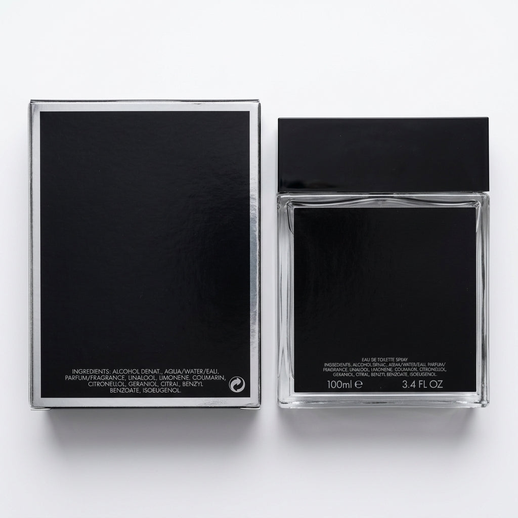 Fragrance / Eau De Toilette — Flat Lay - Back | Generated by Modelize