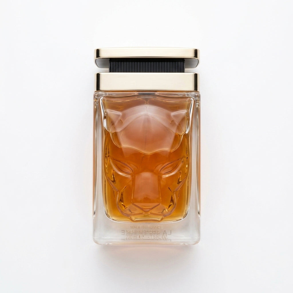 Perfume Bottle — Flat Lay - Back | Generated by Modelize