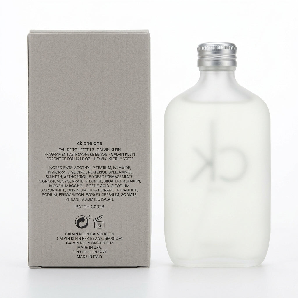 Fragrance / Eau De Toilette — Flat Lay - Back | Generated by Modelize