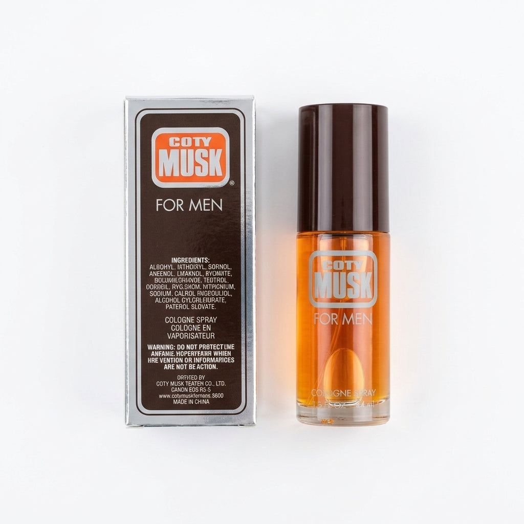 Cologne and packaging — Flat Lay - Back | Generated by Modelize