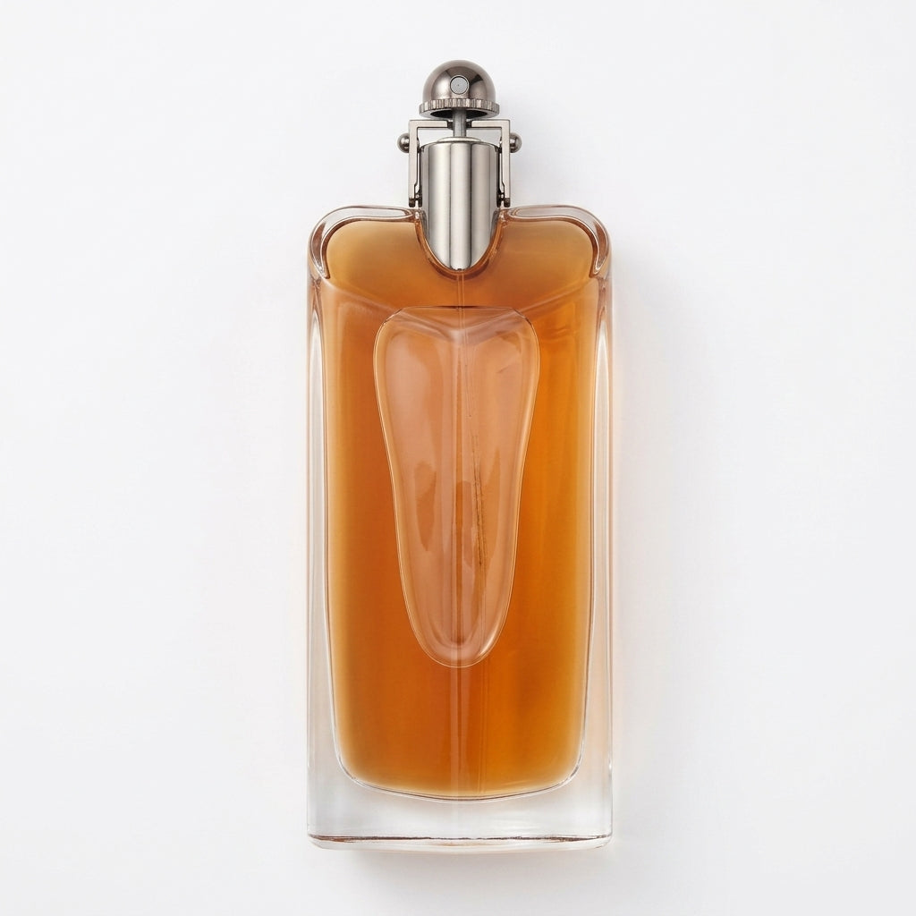 Fragrance bottle — Flat Lay - Back | Generated by Modelize