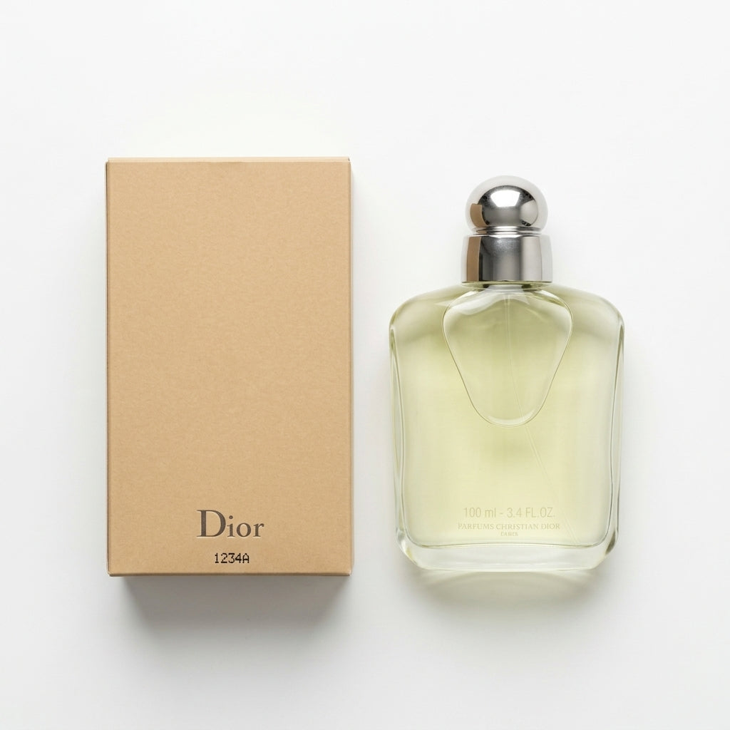 Men's Fragrance / Eau De Toilette — Flat Lay - Back | Generated by Modelize