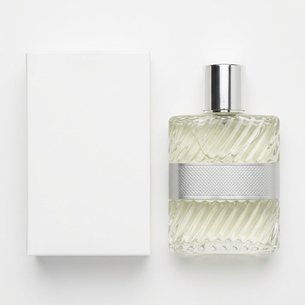 Men's Fragrance — Flat Lay - Back | Generated by Modelize