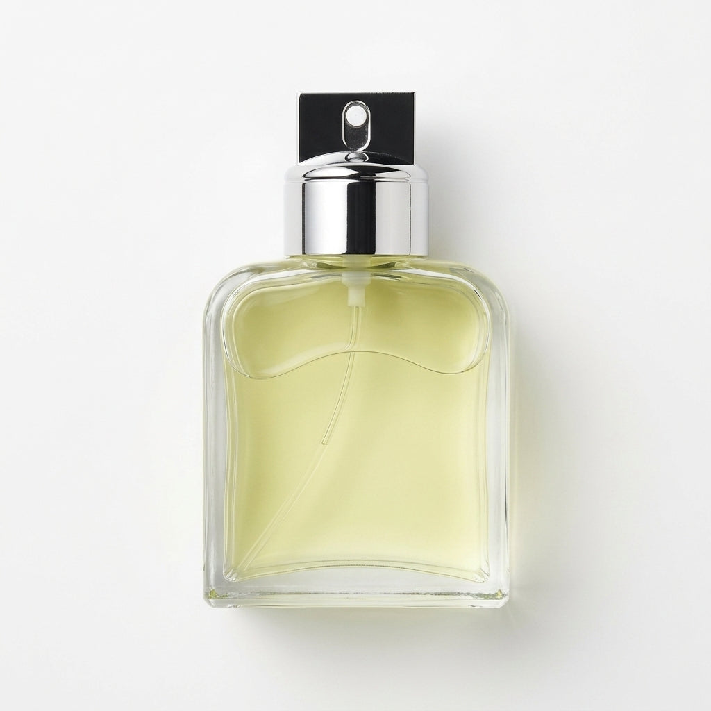 Fragrance bottle — Flat Lay - Back | Generated by Modelize