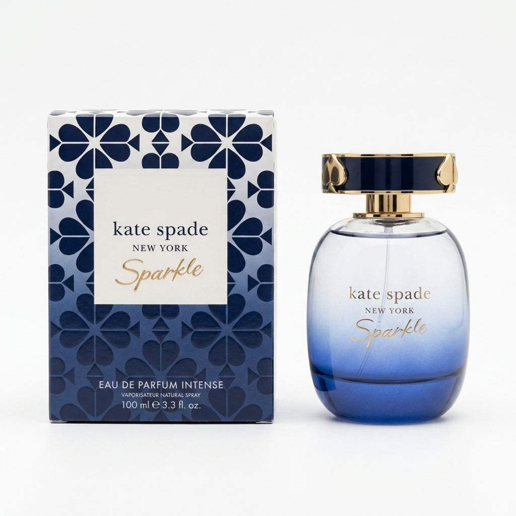 Fragrance bottle and packaging box — Flat Lay - Front | Generated by Modelize
