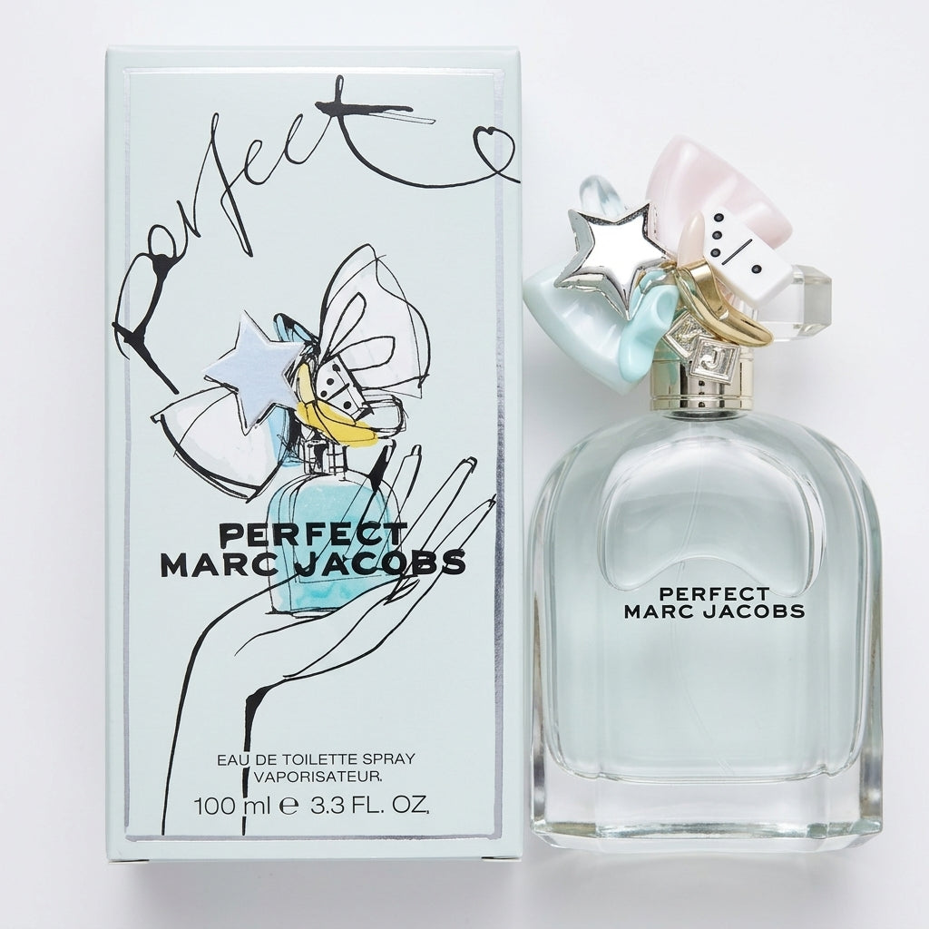 Perfume and Packaging — Flat Lay - Front | Generated by Modelize
