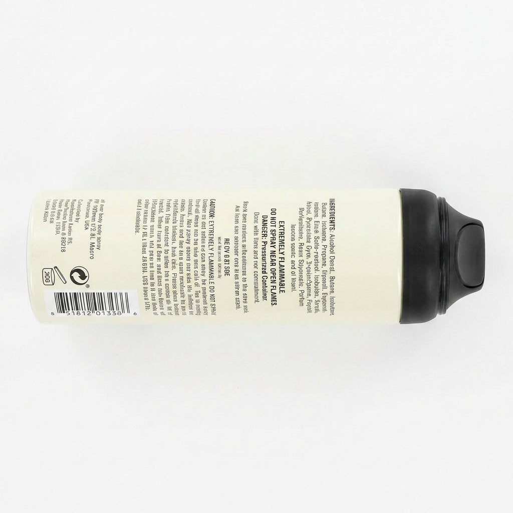 Men's Body Spray — Flat Lay - Back | Generated by Modelize