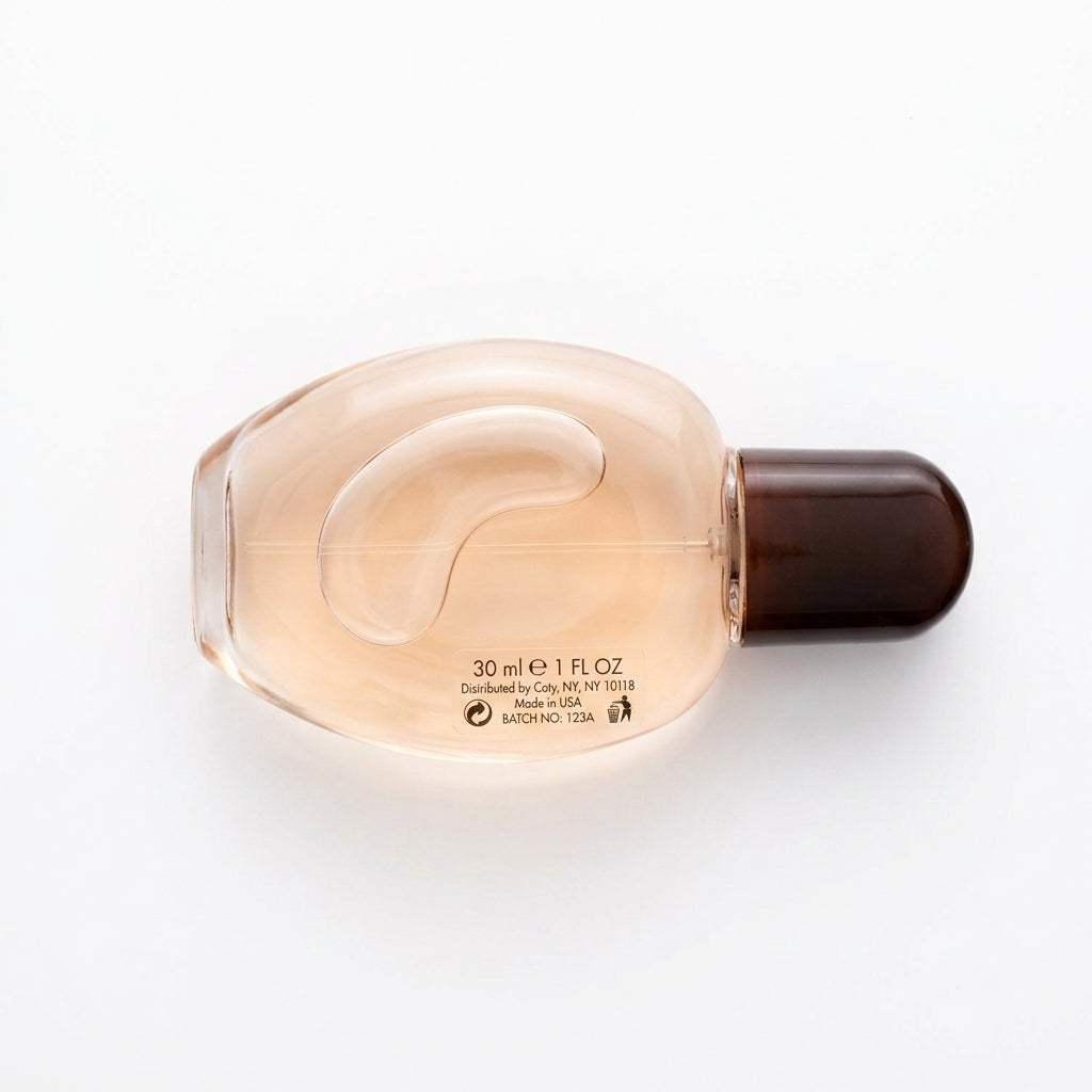 Fragrance bottle — Flat Lay - Back | Generated by Modelize