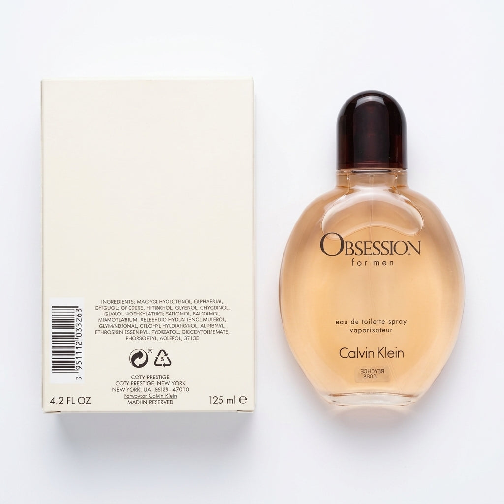 Fragrance bottle and packaging — Flat Lay - Back | Generated by Modelize