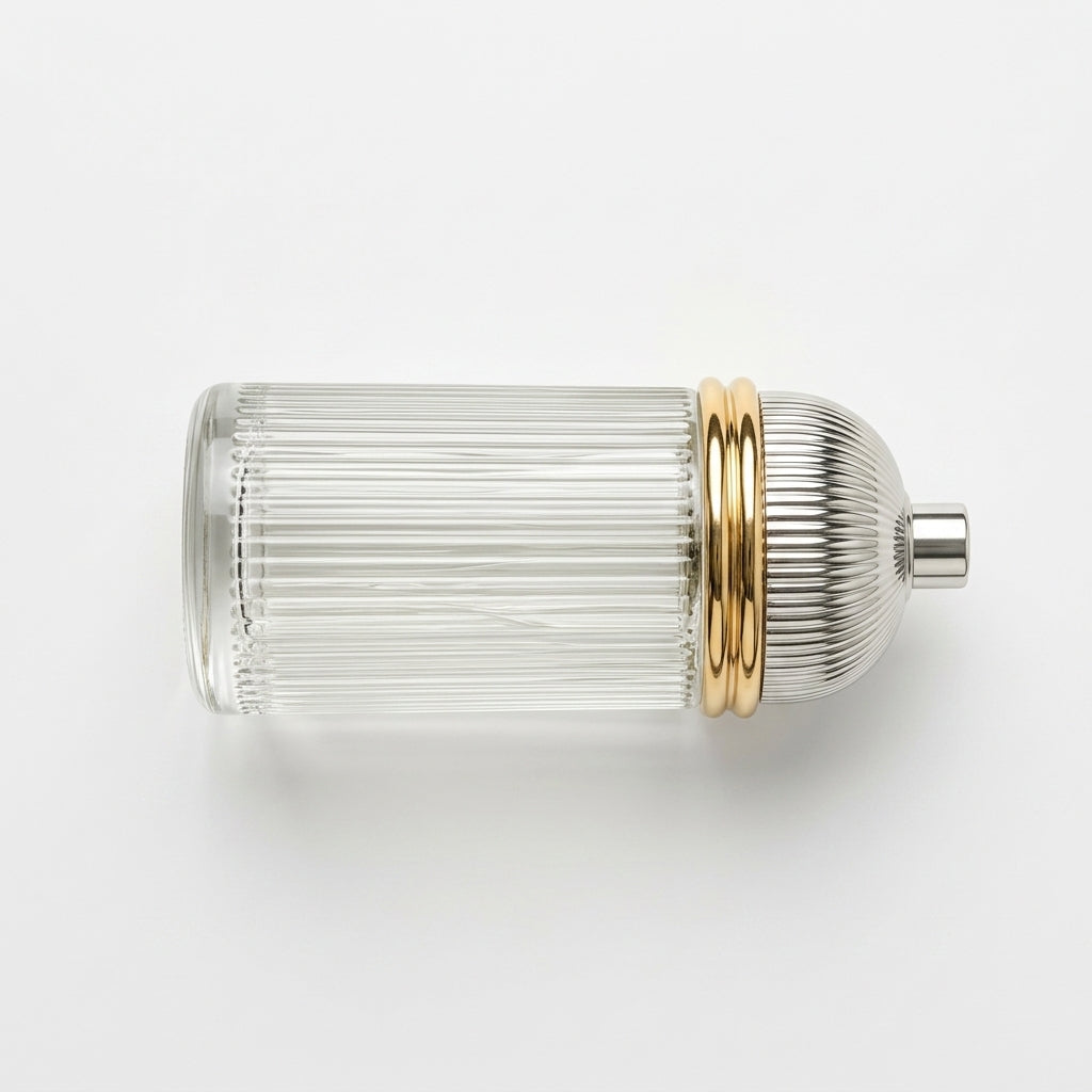 Fragrance Bottle — Flat Lay - Back | Generated by Modelize