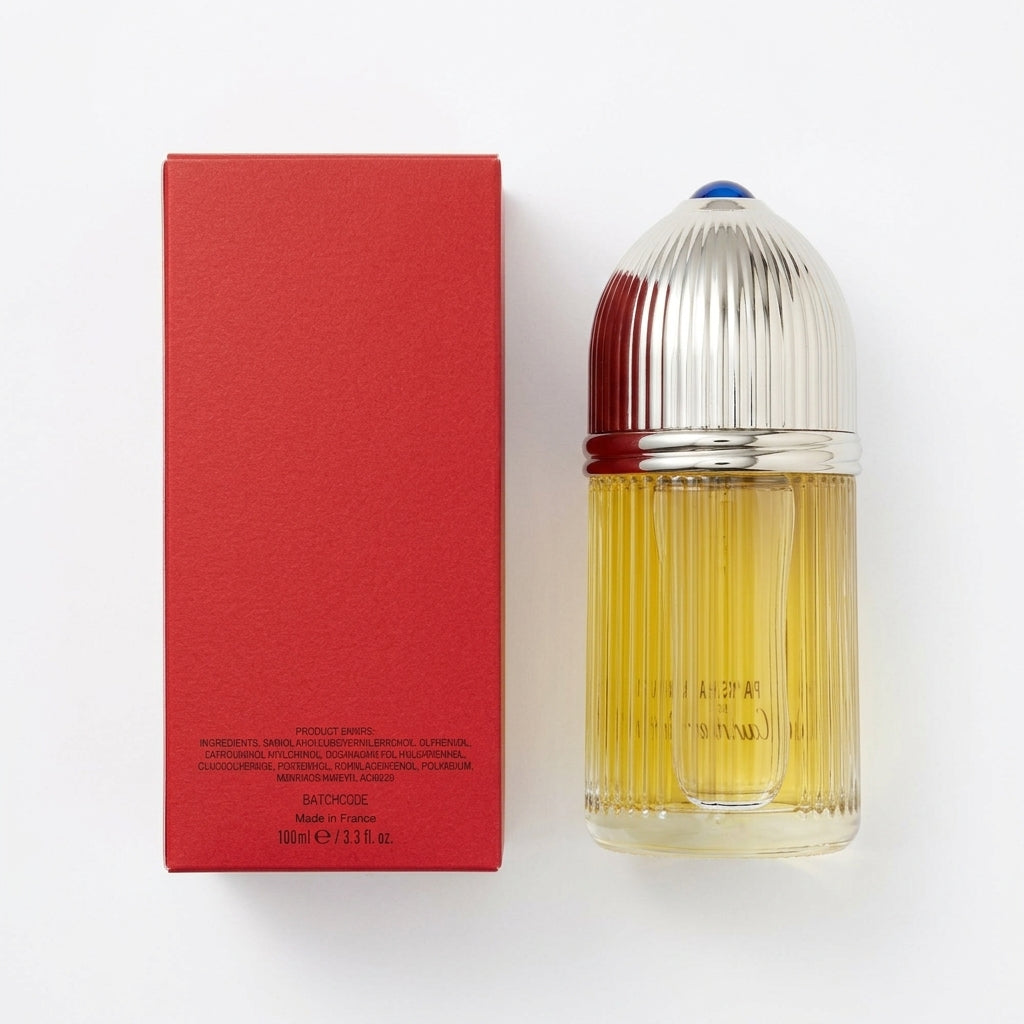 Fragrance Parfum — Flat Lay - Back | Generated by Modelize