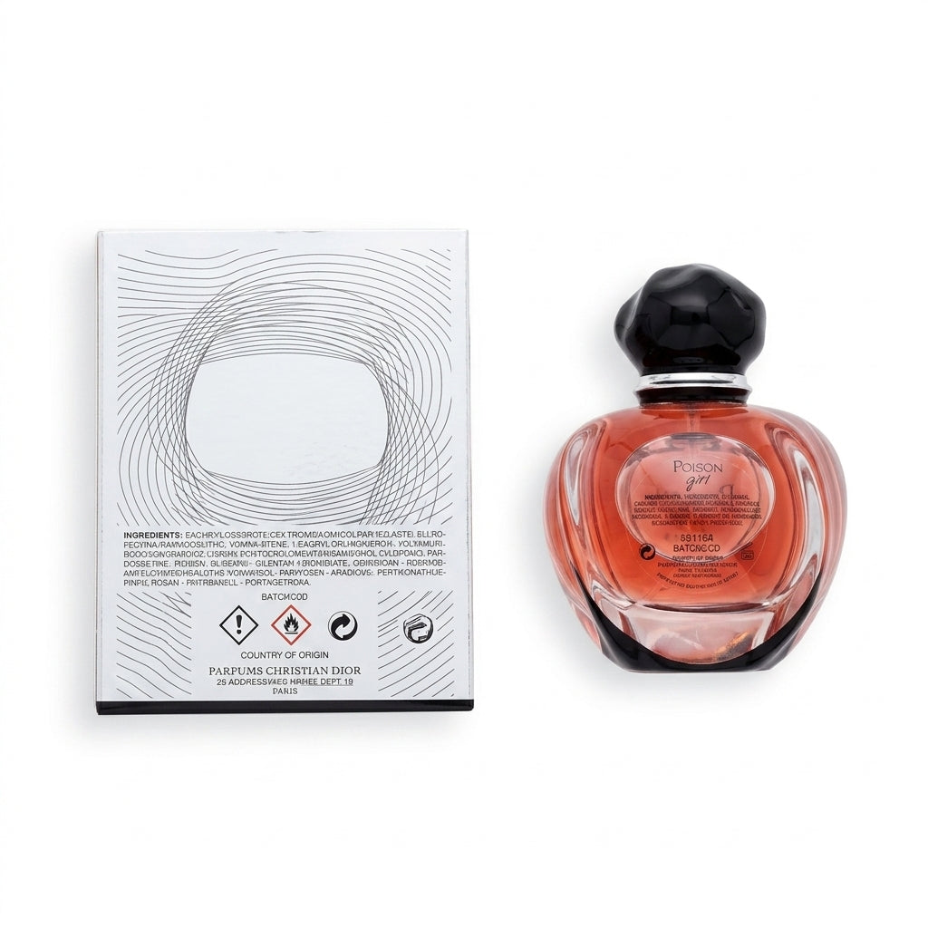Eau De Parfum — Flat Lay - Back | Generated by Modelize