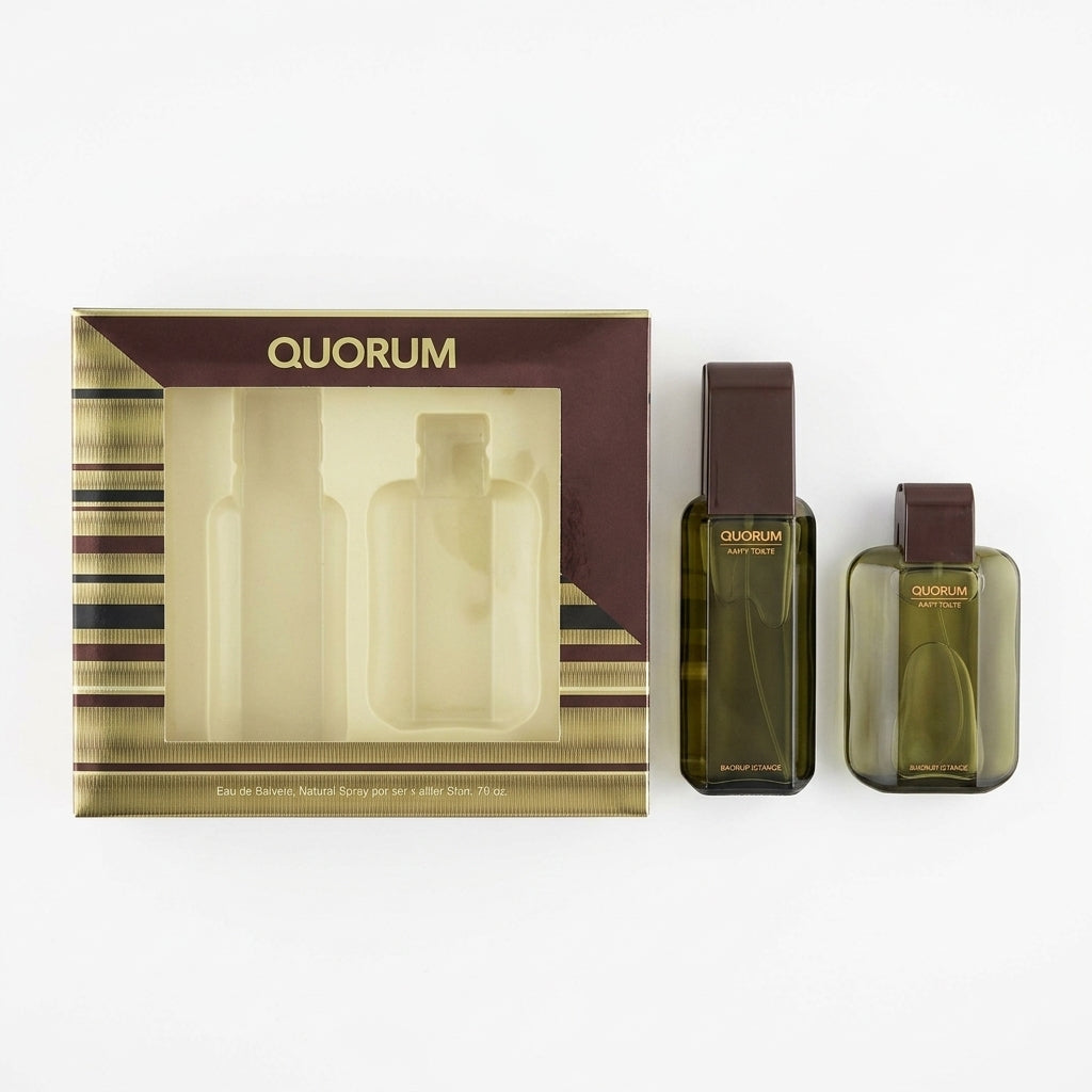 Fragrance Gift Set — Flat Lay - Front | Generated by Modelize