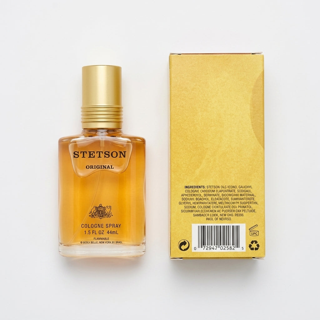 Cologne Spray — Flat Lay - Back | Generated by Modelize