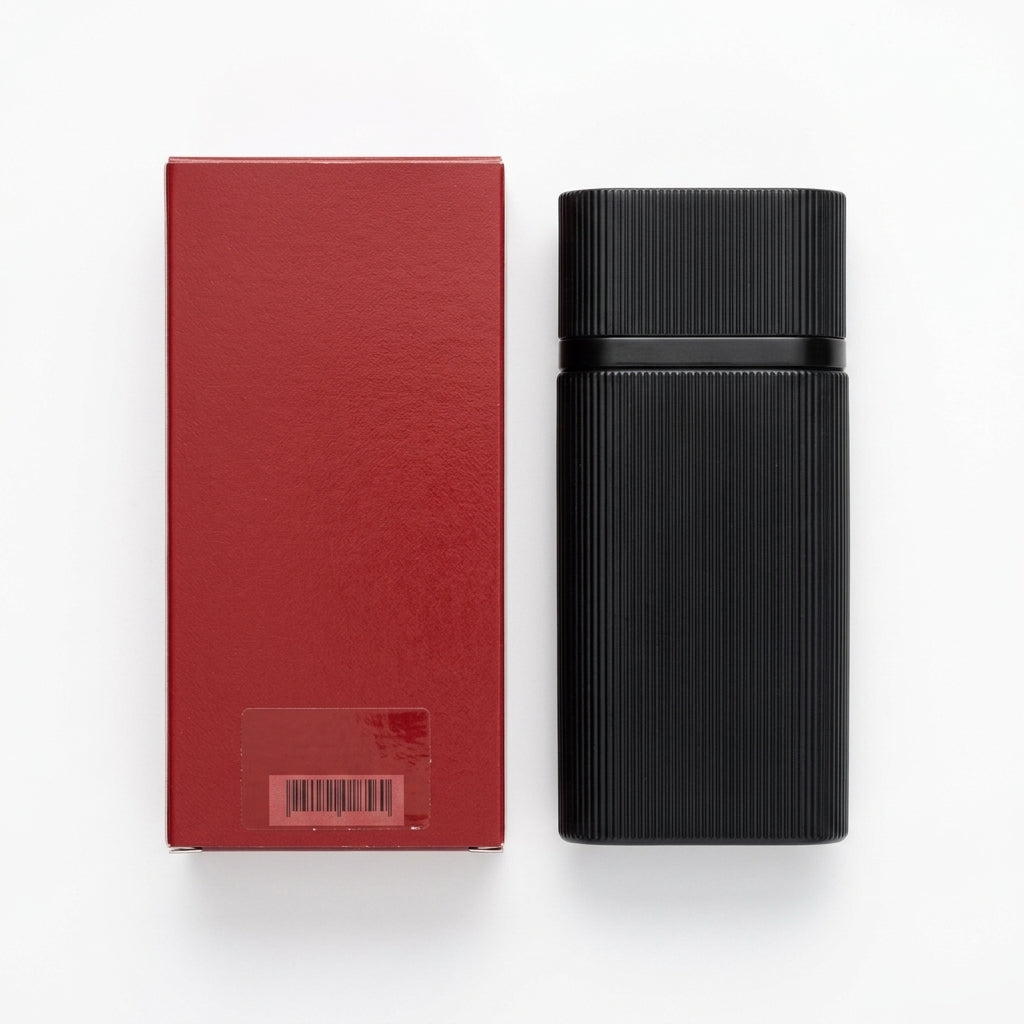 Men's Fragrance — Flat Lay - Back | Generated by Modelize