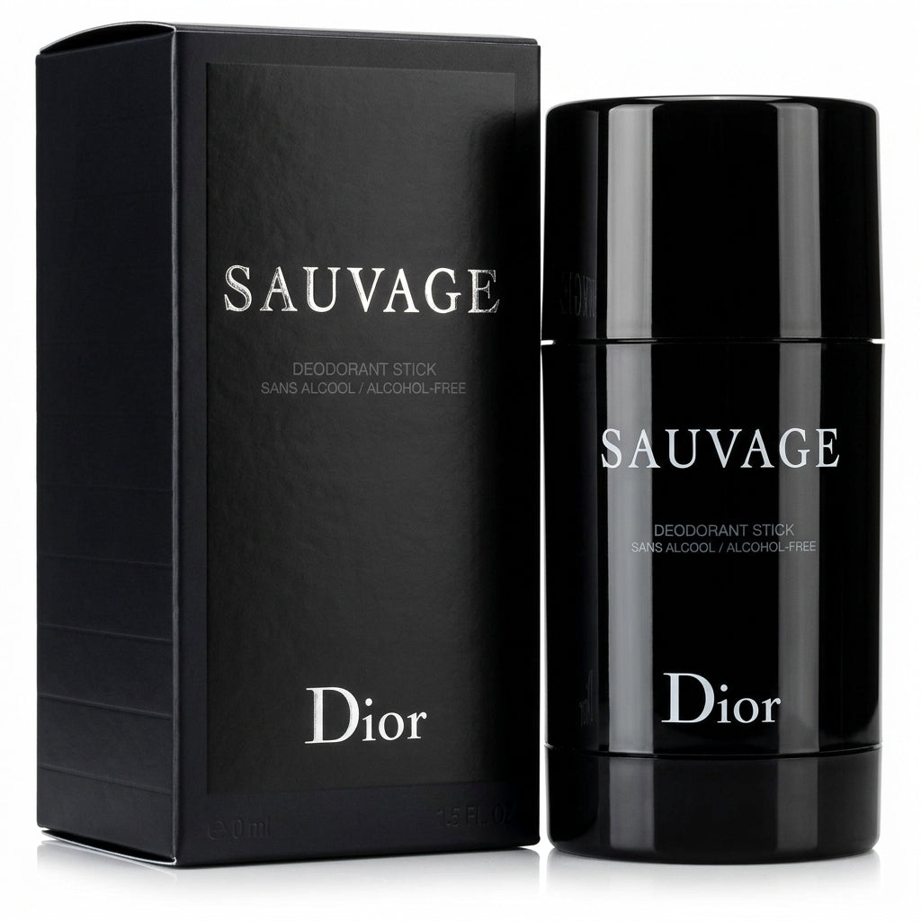 Men's deodorant stick and packaging — Studio - Clean | Generated by Modelize