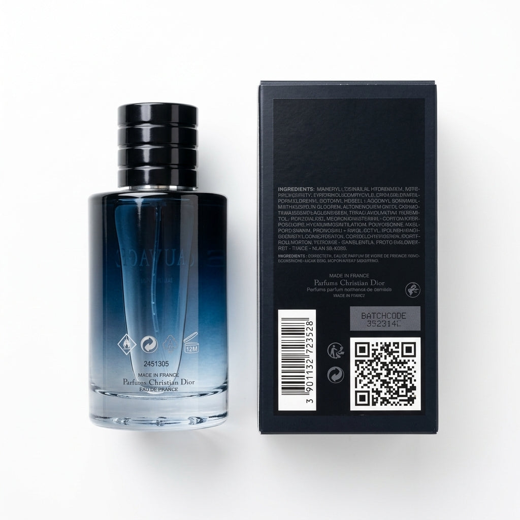 Fragrance — Flat Lay - Back | Generated by Modelize