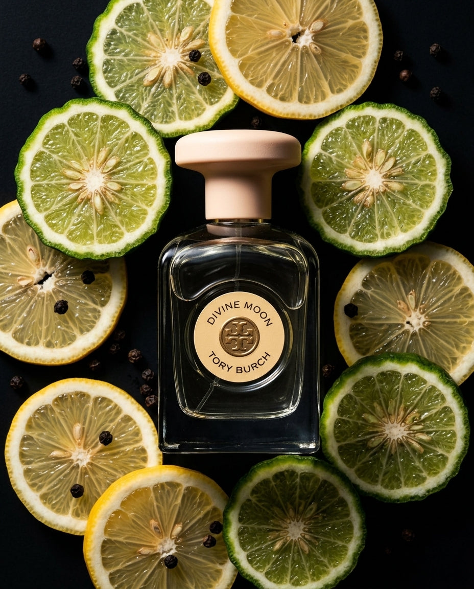 Eau de Parfum — Citrus Note Flat Lay | Generated by Modelize