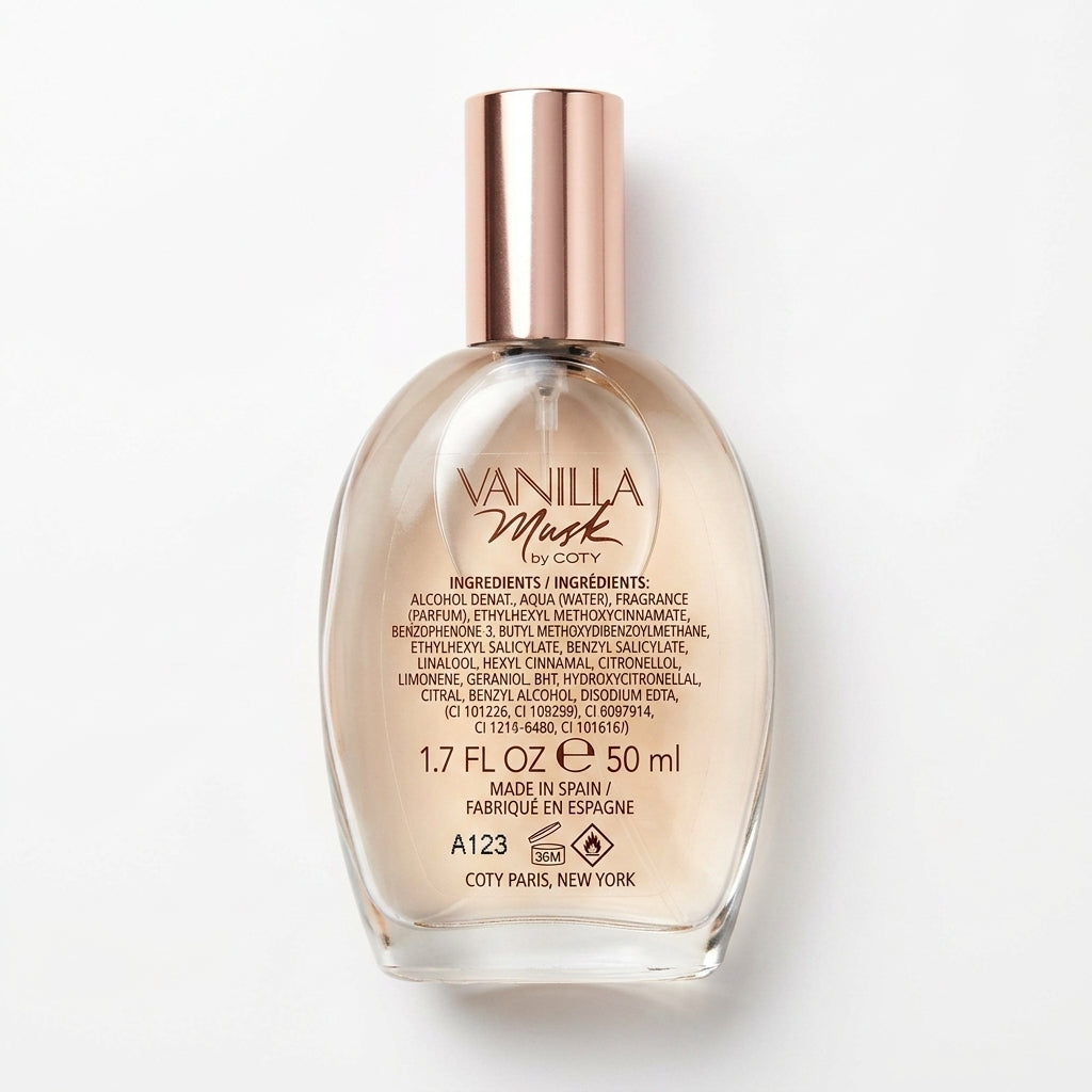 Women's Cologne Spray — Flat Lay - Back | Generated by Modelize