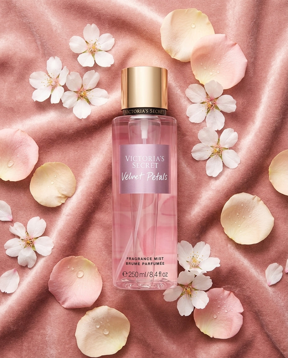 Fragrance Mist Spray — Scent Composition Flat Lay | Generated by Modelize
