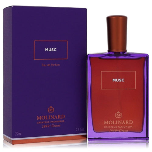 Molinard Musc by MolinardEau De Parfum Spray (Unisex) 2.5 oz 2.5 oz / 75 ml / Alcohol, Amber, Woody, Aldehyde, Oils Unisex