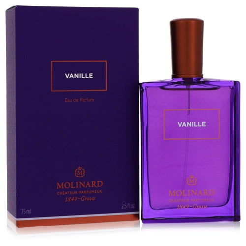Molinard Vanille by MolinardEau De Parfum Spray (Unisex) 2.5 oz 2.5 oz / 75 ml / Alcohol, Amber, Woody, Aldehyde, Oils Unisex