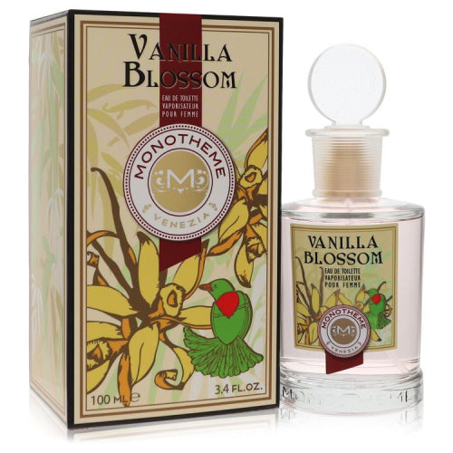 Monotheme Vanilla Blossom by MonothemeEau De Toilette Spray 3.4 oz 3.4 oz / 100 ml / Alcohol, Amber, Woody, Aldehyde, Oils Women