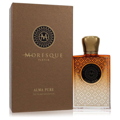 Moresque Alma Pure Secret Collection by MoresqueEau De Parfum Spray (Unisex) 2.5 oz 2.5 oz / 75 ml / Alcohol, Amber, Woody, Aldehyde, Oils