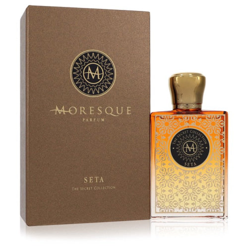 Moresque Seta Secret Collection by MoresqueEau De Parfum Spray (Unisex) 2.5 oz 2.5 oz / 75 ml / Alcohol, Amber, Woody, Aldehyde, Oils Unisex