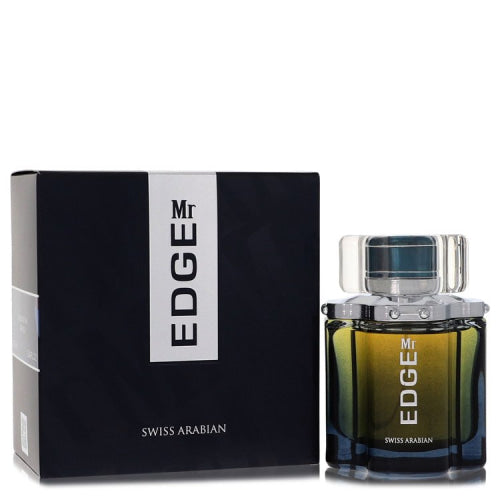 Mr Edge by Swiss ArabianEau De Parfum Spray 3.4 oz 3.4 oz / 100 ml / Alcohol, Amber, Woody, Aldehyde, Oils Men