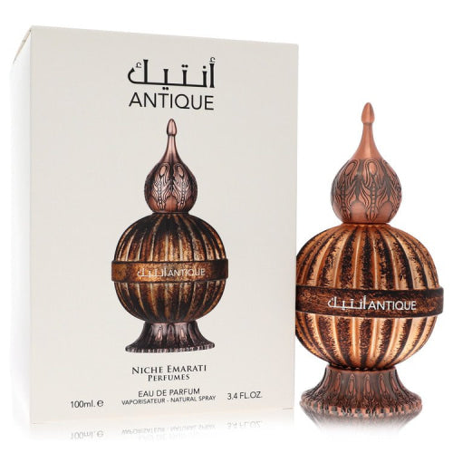 Niche Emarati Antique by LattafaEau De Parfum Spray (Unisex) 3.4 oz 3.4 oz / 100 ml / Alcohol, Amber, Woody, Aldehyde, Oils Unisex