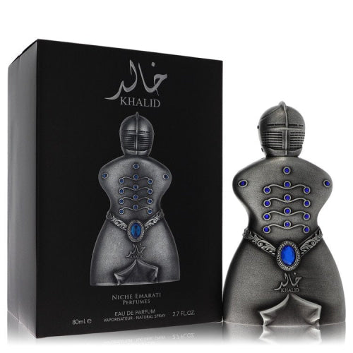 Niche Emarati Khalid by LattafaEau De Parfum Spray (Unisex) 2.7 oz 2.7 oz / 80 ml / Alcohol, Amber, Woody, Aldehyde, Oils Unisex