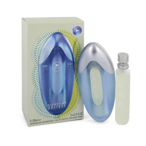 OBLIQUE PLAY by Givenchy Two Eau De Toilette Spray Refills 2/3 oz 2/3 oz Female
