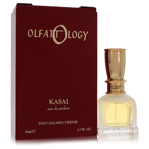 Olfattology Kasai by Enzo GalardiEau De Parfum Spray (Unisex) 1.7 oz 1.7 oz / 50 ml / Alcohol, Amber, Woody, Aldehyde, Oils Unisex