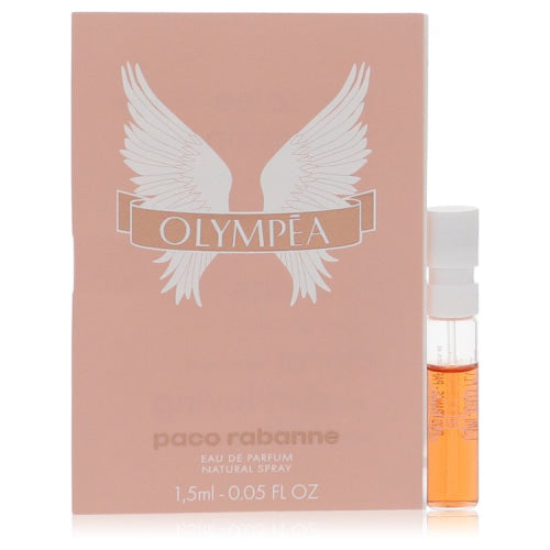 Olympea by Paco RabanneVial (sample).05 oz.05 oz / 1 ml / Alcohol, Amber, Woody, Aldehyde, Oils Women