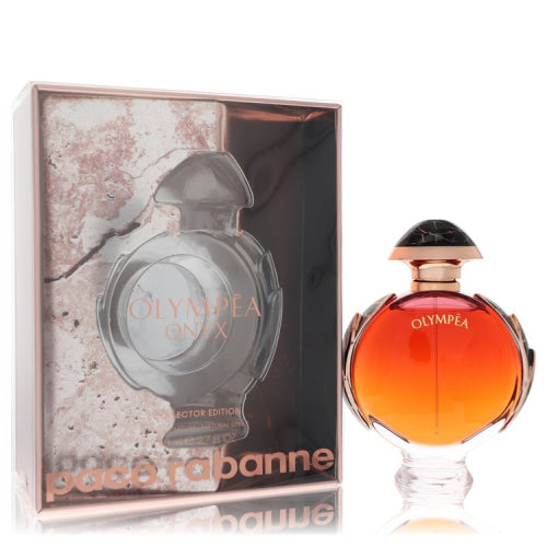 Olympea Onyx by Paco RabanneEau De Parfum Spray Collector Edition 2.7 oz 2.7 oz / 80 ml / Alcohol, Amber, Woody, Aldehyde, Oils Women
