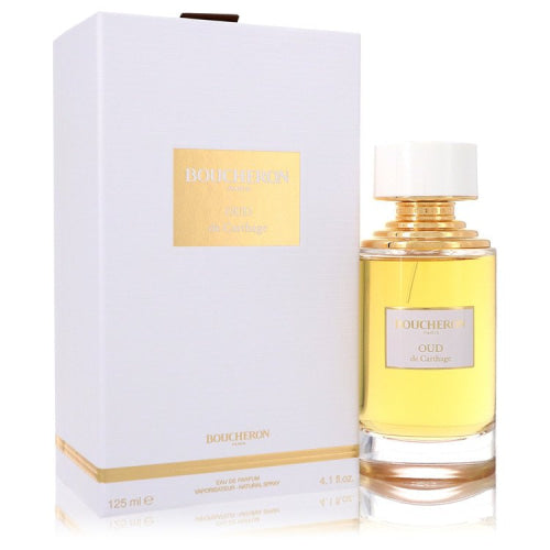 Oud De Carthage by BoucheronEau De Parfum Spray 4.1 oz 4.1 oz / 121 ml / Alcohol, Amber, Woody, Aldehyde, Oils Women