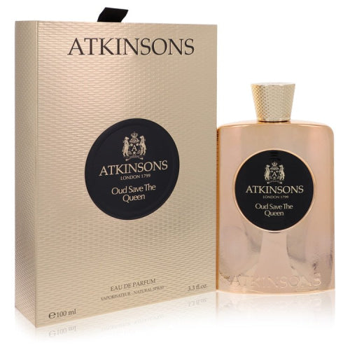 Oud Save The Queen by AtkinsonsEau De Parfum Spray 3.3 oz 3.3 oz / 100 ml / Alcohol, Amber, Woody, Aldehyde, Oils Women