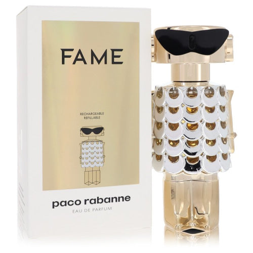 Paco Rabanne Fame by Paco RabanneEau De Parfum Spray Refillable 2.7 oz 2.7 oz / 80 ml / Alcohol, Amber, Woody, Aldehyde, Oils Women