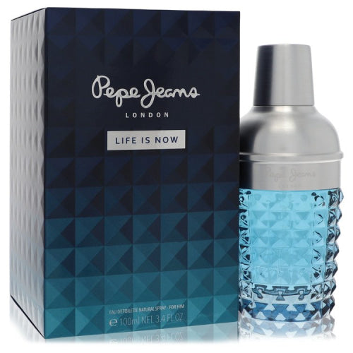 Pepe Jeans Life is Now by Pepe Jeans LondonEau De Toilette Spray 3.4 oz 3.4 oz / 100 ml / Alcohol, Amber, Woody, Aldehyde, Oils Men