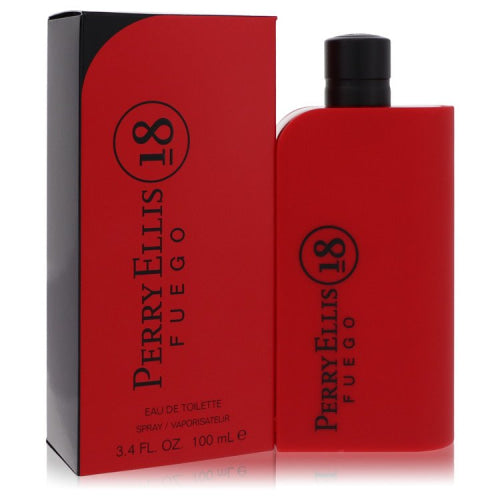 Perry Ellis 18 Fuego by Perry EllisEau De Toilette Spray 3.4 oz 3.4 oz / 100 ml / Alcohol, Amber, Woody, Aldehyde, Oils Men