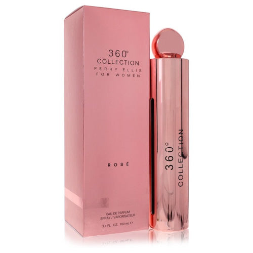 Perry Ellis 360 Collection Rose by Perry EllisEau De Parfum Spray 3.4 oz 3.4 oz / 100 ml / Alcohol, Amber, Woody, Aldehyde, Oils Women