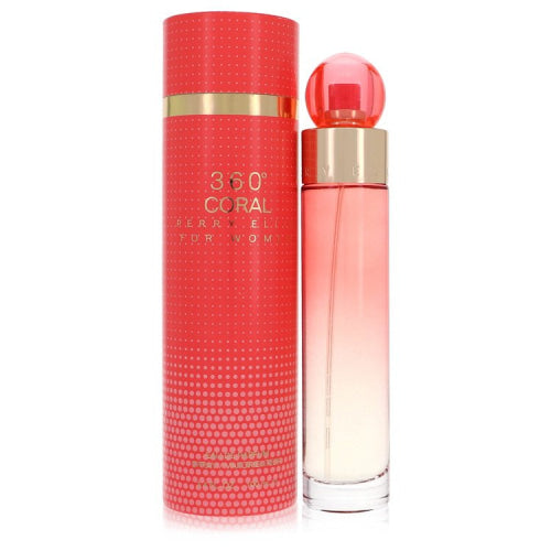 Perry Ellis 360 Coral by Perry EllisEau De Parfum Spray 3.4 oz 3.4 oz / 100 ml / Alcohol, Amber, Woody, Aldehyde, Oils Women