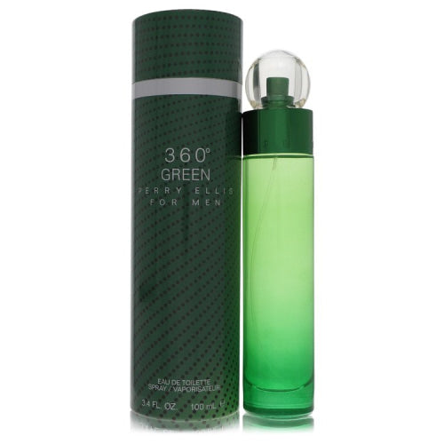 Perry Ellis 360 Green by Perry EllisEau De Toilette Spray 3.4 oz 3.4 oz / 100 ml / Alcohol, Amber, Woody, Aldehyde, Oils Men