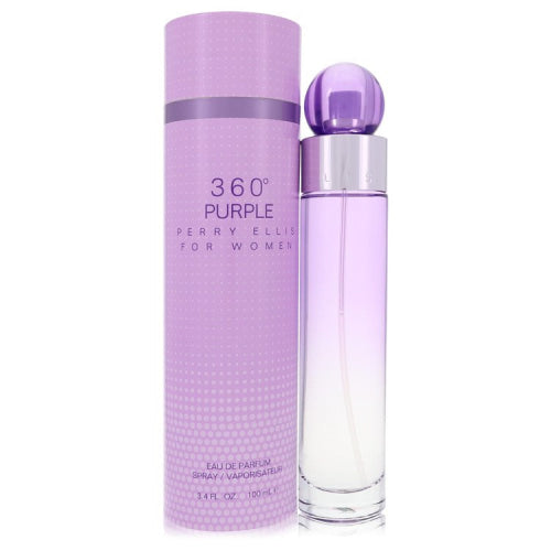 Perry Ellis 360 Purple by Perry EllisEau De Parfum Spray 3.4 oz 3.4 oz / 100 ml / Alcohol, Amber, Woody, Aldehyde, Oils Women