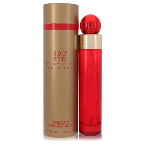 Perry Ellis 360 Red by Perry EllisEau De Parfum Spray 3.4 oz 3.4 oz / 100 ml / Alcohol, Amber, Woody, Aldehyde, Oils Women